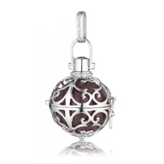 Pendente medio Engelsrufer in argento e sfera marrone - ER-03-M