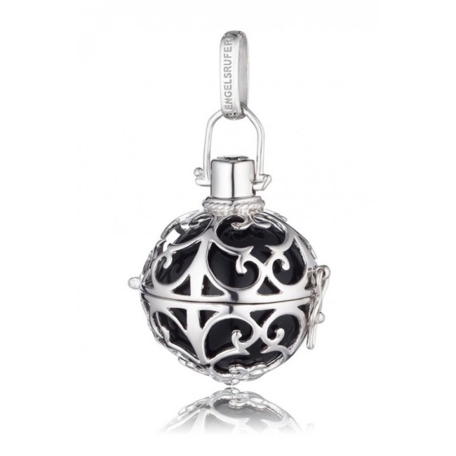 Pendente medio Engelsrufer in argento e sfera nera - ER-02-M