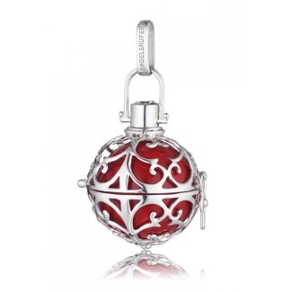 Engelsrufer average pendant in silver and red ball-ER-05-M