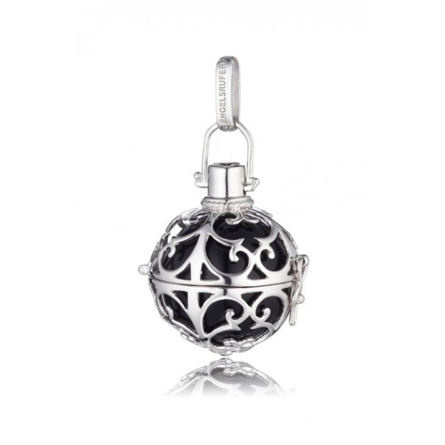 Small pendant Engelsrufer silver with black ball-ER02S