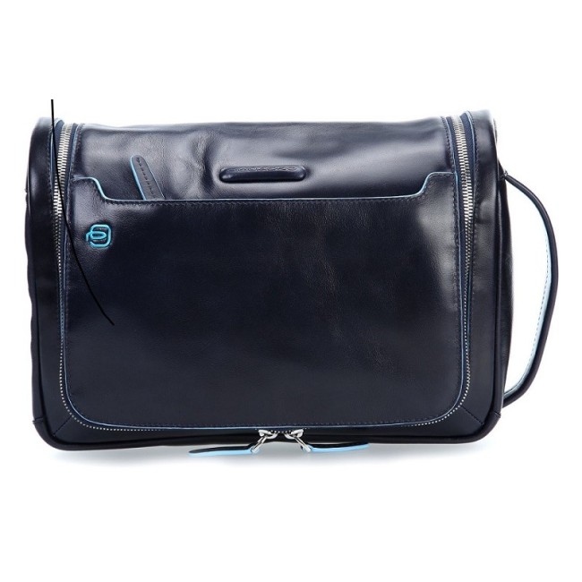 Beauty groß blau Leder Piquadro Linie Blue Square