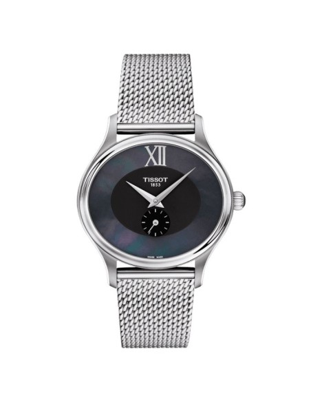 Ovale Uhr Tissot Bella Ora schwarz Schale