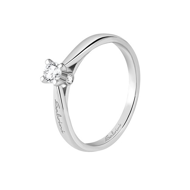 Solitaire ring Salvini Antwerp gold and diamonds-20067054