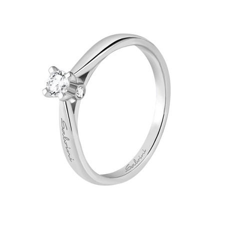 Solitaire ring Salvini Antwerp gold and diamonds-20067054