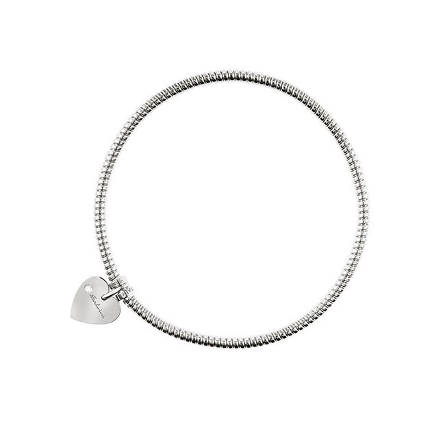 Weißes Gold Herz Anhänger Armband Salvini Minimal Pop