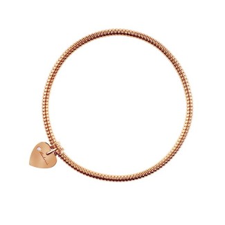 Minimal Pop Herz Anhänger rose gold Armband Salvini