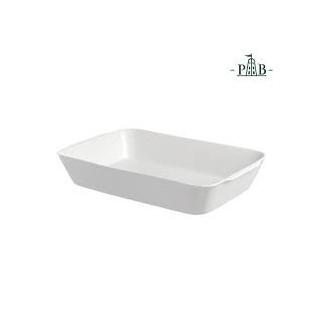 Weißes Porzellan ovale Töpfchen Anghiari