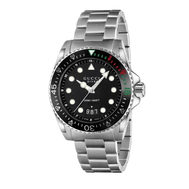 Gucci black Divas with green and Red bezel-YA136208