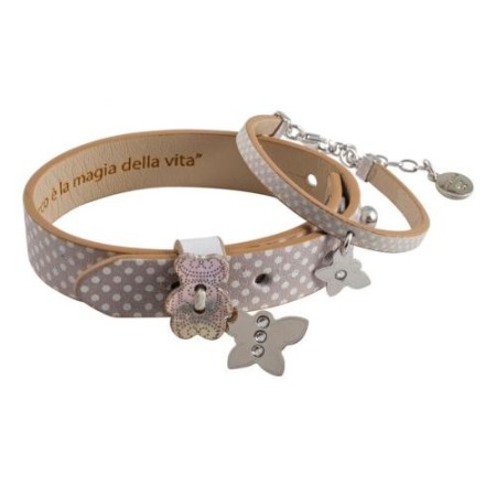 Paar Armbänder Punkte halten mich Beige Nanan-KMN23VPFB