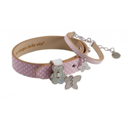 Couple bracelets Keep Me pink polka dots Nanan-KMN23VPFR