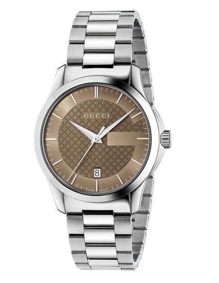 Gucci Uhr G-Timeless Medium Brown-YA126445