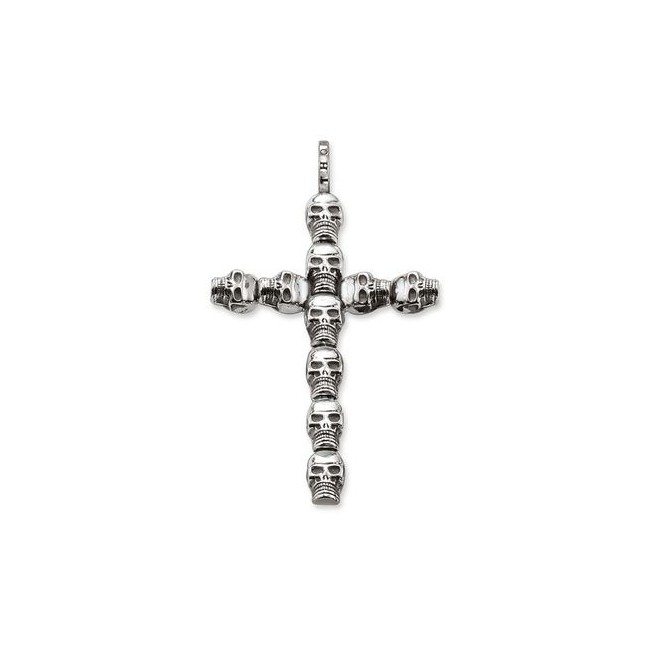 Thomas Sabo Kreuz Anhänger mit Schädel - PE66000112
