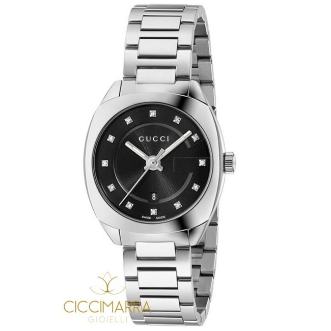 Orologio donna Gucci GG2570 Nero Brillanti - YA142503