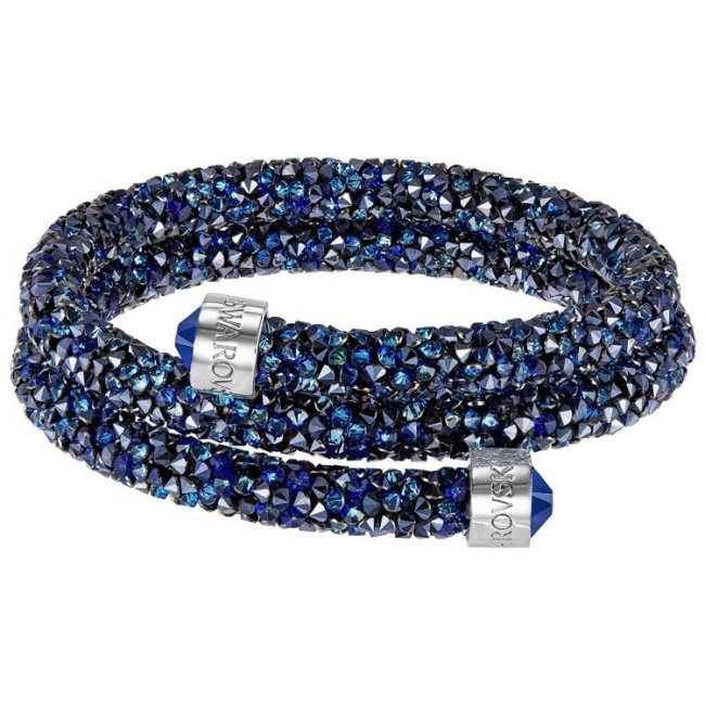 Crystaldust Swarovski Armband doppelte Gao Blau M