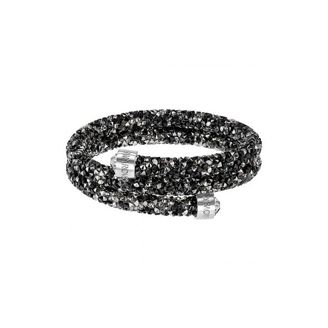 Dark double bracelet Swarovski Crystaldust M