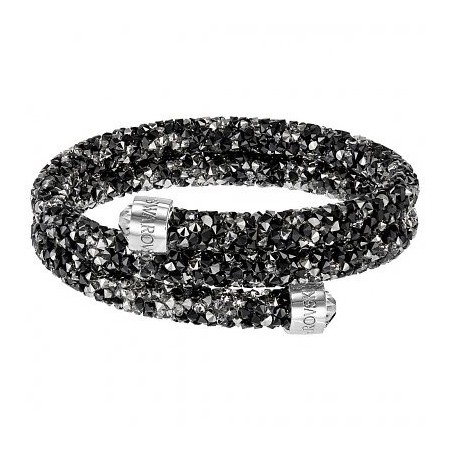 Dunkle double Armband Swarovski Crystaldust M