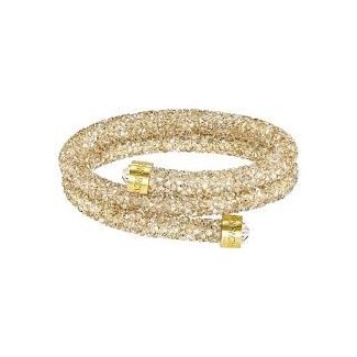 Swarovski Crystaldust bracciale doppio giro gold S