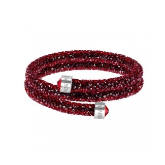 Swarovski Crystaldust bracciale doppio giro Red S