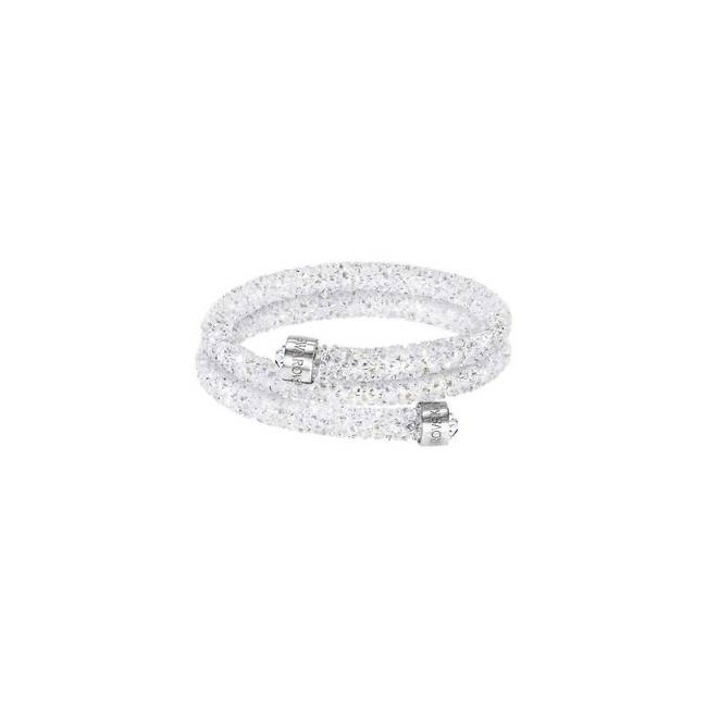 Swarovski Crystaldust double Armband weiß S