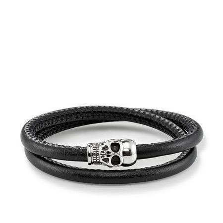 Thomas Sabo bracelet leather skull-UB001082511L40