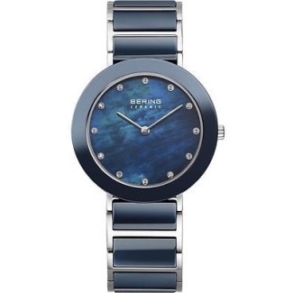 Orologio Bering in ceramica blu ed acciaio B11429-787
