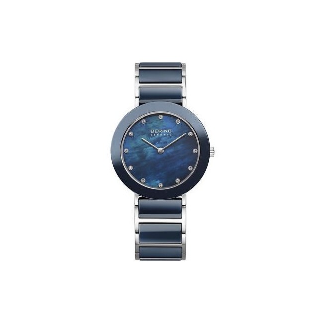 Orologio Bering in ceramica blu ed acciaio B11429-787