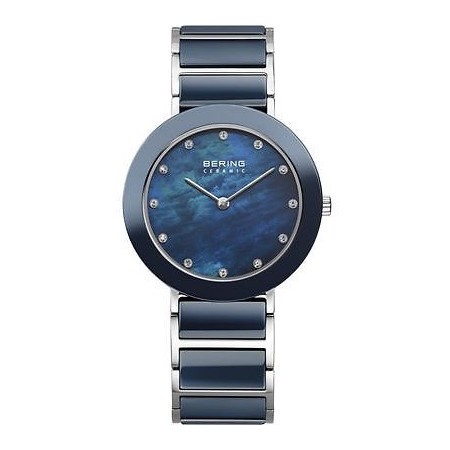 Orologio Bering in ceramica blu ed acciaio B11429-787