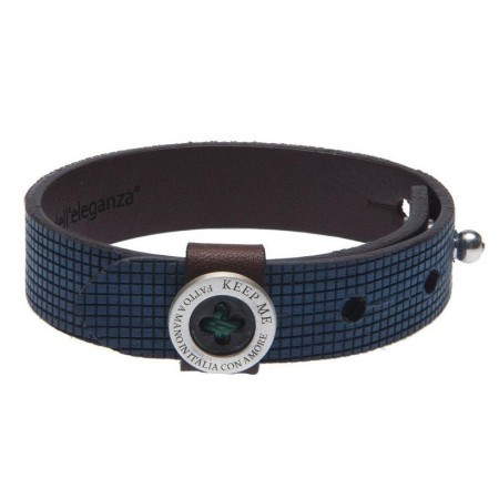 Bracciale uomo Keep Me classe e spiritualità blu - KMMUSCS