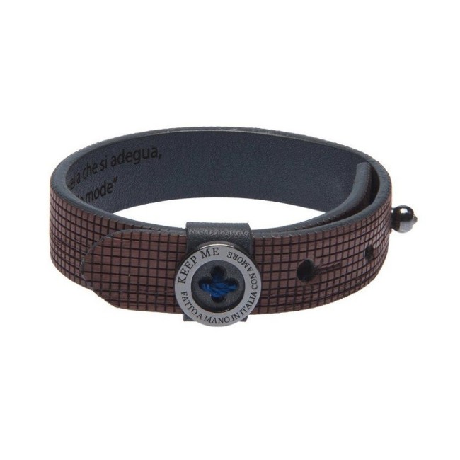 Bracciale uomo Keep Me stile e personalità marrone - KMMUSSP