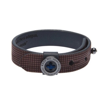 Bracciale uomo Keep Me stile e personalità marrone - KMMUSSP