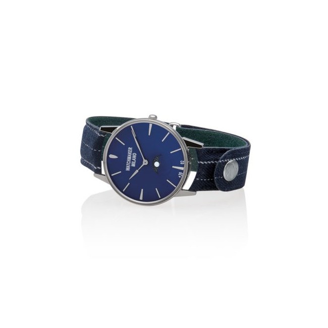 Vintage Uhrmacher Milano blau Mondphasen