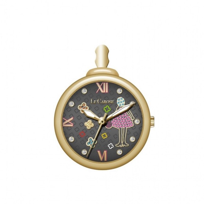 Orologio collana Le Carose Time Cipolla mini nero