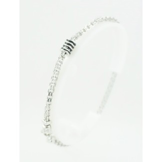 Plaid Salvini chain bracelet with logo-20071762