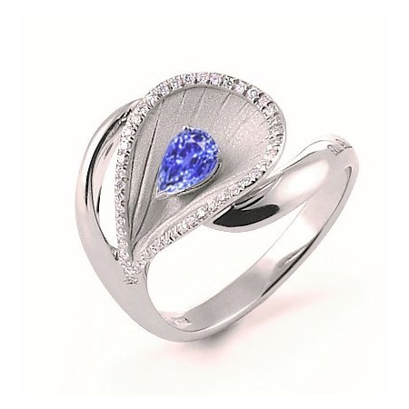 Annamaria Cammilli Premier Ring mit Diamanten und Saphir GAN2075W