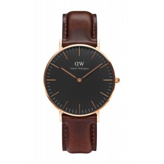 Daniel Wellington Bristol-Uhr-rosé schwarz 36mm