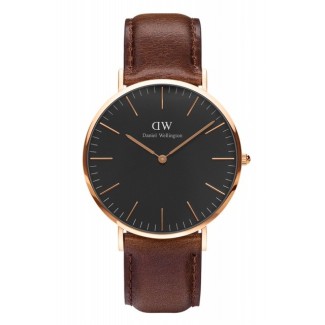 Daniel Wellington Bristol-Uhr-rosé schwarz 40mm