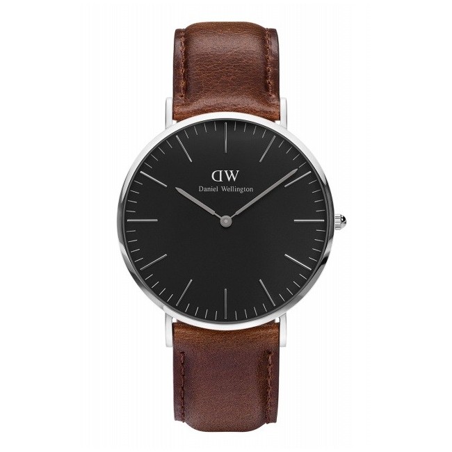 Daniel Wellington Bristol Watch silver black 40mm