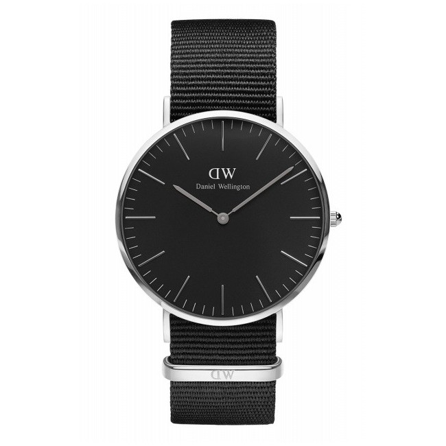  Daniel Wellington Cornwall Uhr silber schwarz 40mm