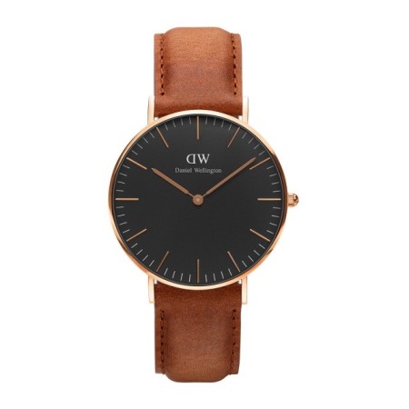Daniel Wellington Durham beobachten rosé schwarz 36mm
