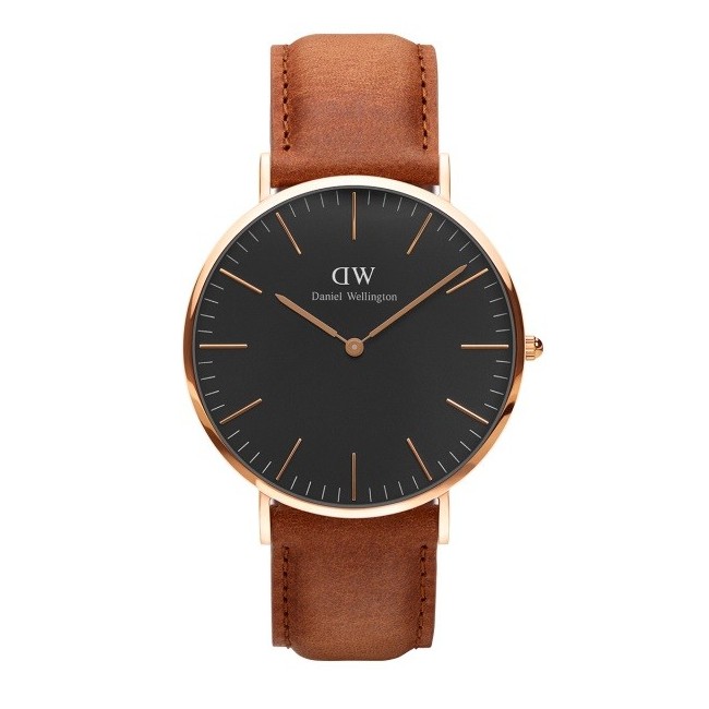 Daniel Wellington Durham beobachten rosé schwarz 40mm