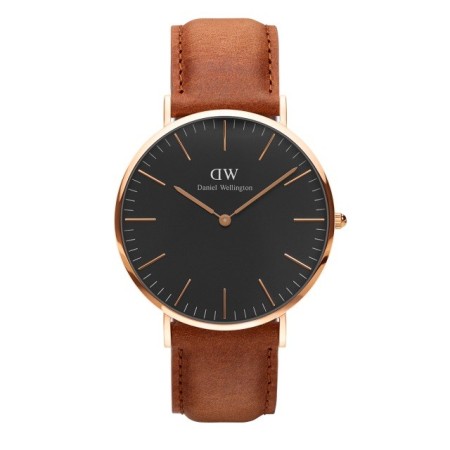 Daniel Wellington Durham beobachten rosé schwarz 40mm