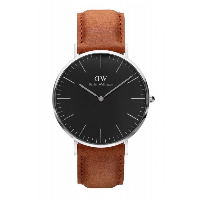 Orologio Daniel Wellington Durham silver nero 40mm