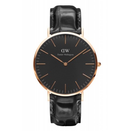  Daniel Wellington Lesung Uhr Rosé schwarz 40mm