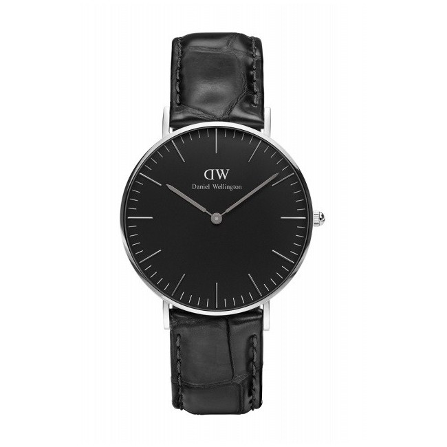 Orologio Daniel Wellington Reading silver nero 36mm