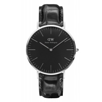 Orologio Daniel Wellington Reading silver nero 40mm