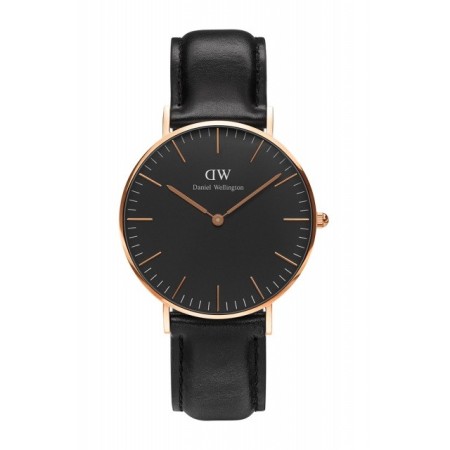Orologio Daniel Wellington Sheffield rosè nero 36mm