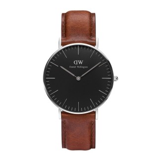 Daniel Wellington St Mawes silber schwarz 36mm beobachten