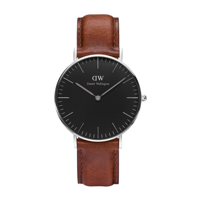Daniel Wellington St Mawes silber schwarz 36mm beobachten