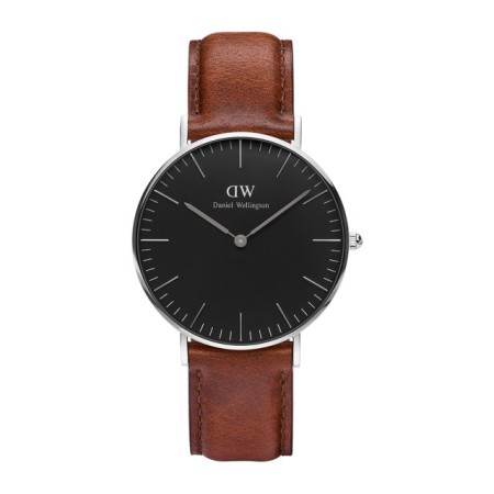 Daniel Wellington St Mawes silber schwarz 36mm beobachten