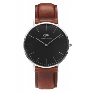 Watch Daniel Wellington St Mawes silver black 40 mm